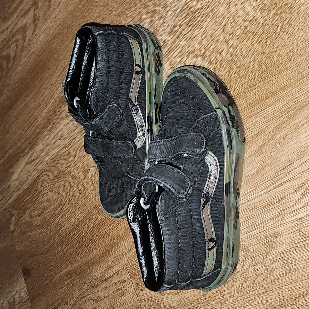 Velcro camo vans kids 13